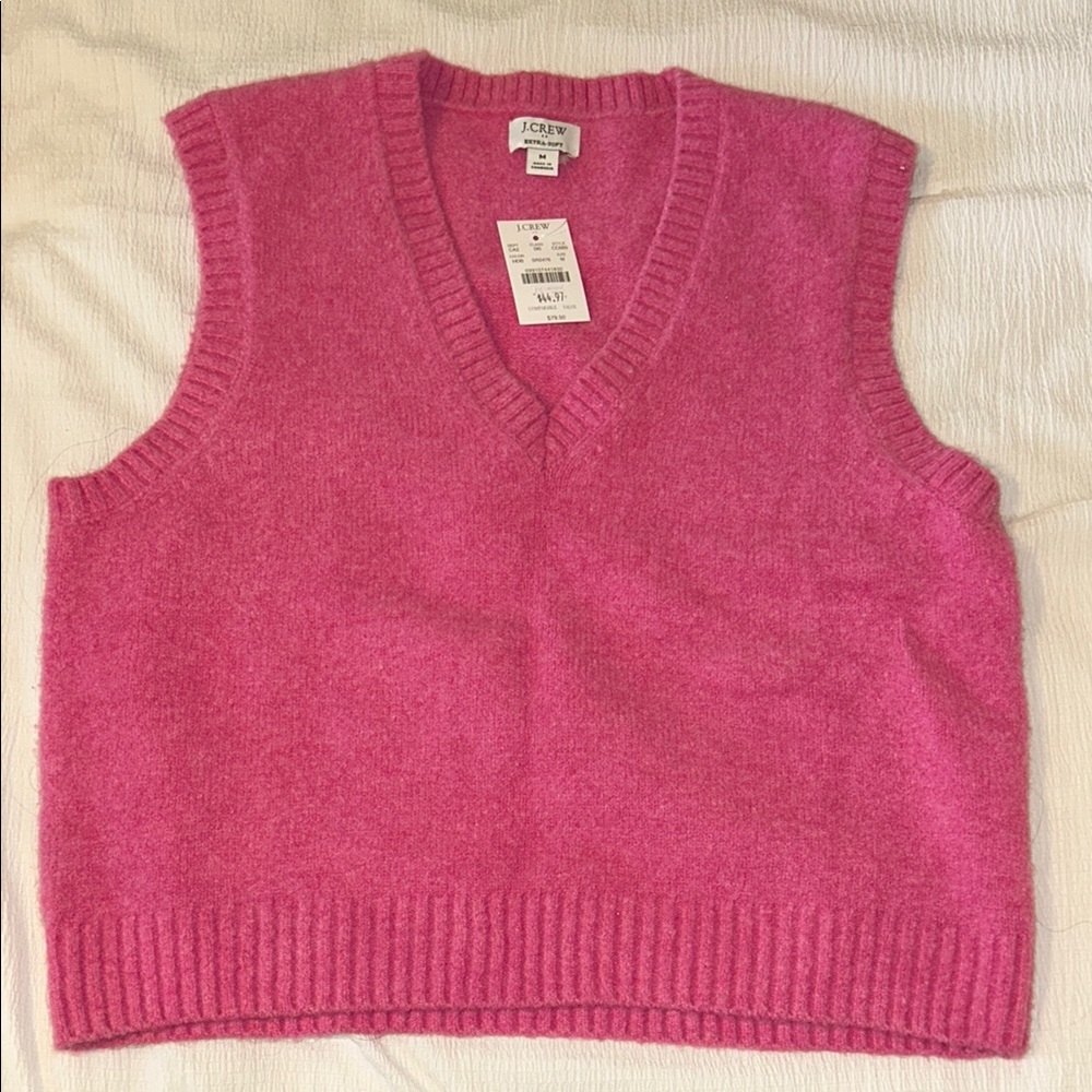J. Crew Pink V-Neck Sweater